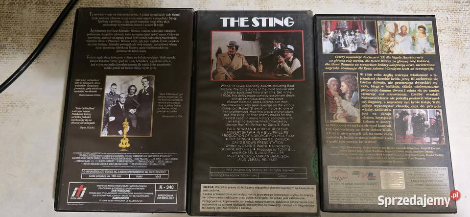 oskarowe kasety vhs sprzedam