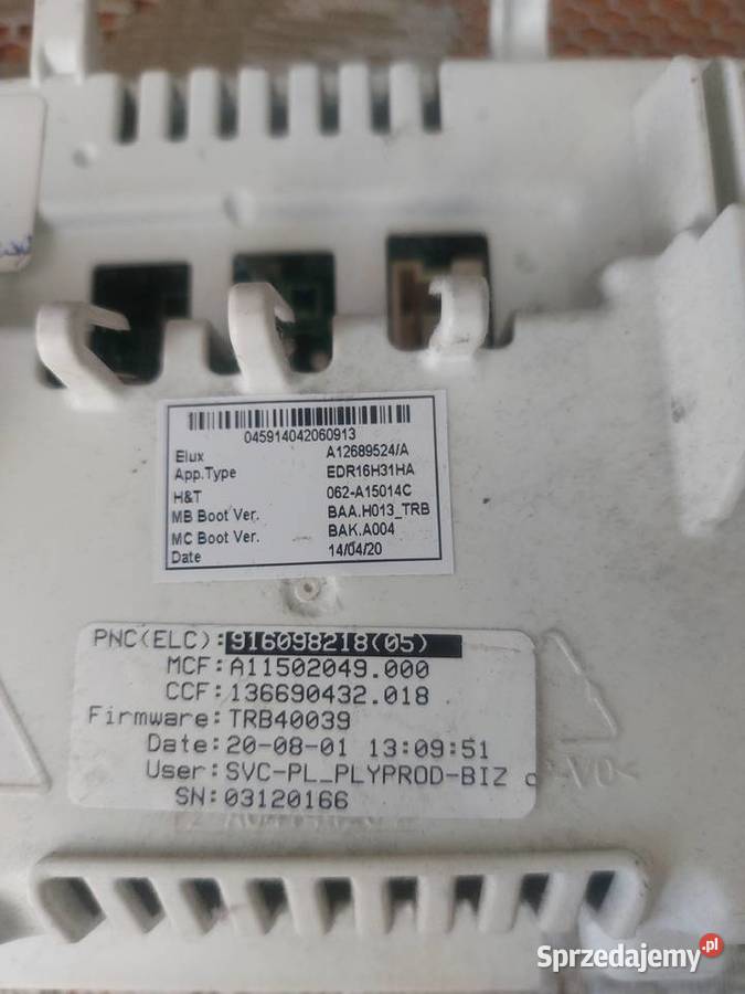 ELECTROLUX EW8H458BP MODUŁ GŁÓWNY PRALKO wolnostojące Nowy Sącz