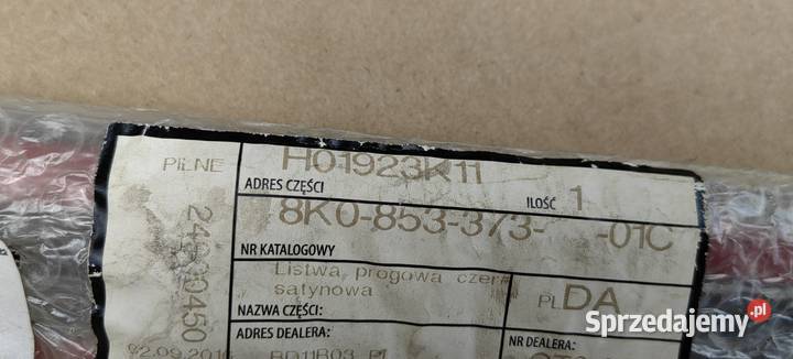 8K0853373 01C AUDI A4 Listwa progowa lewy przód Rożnów