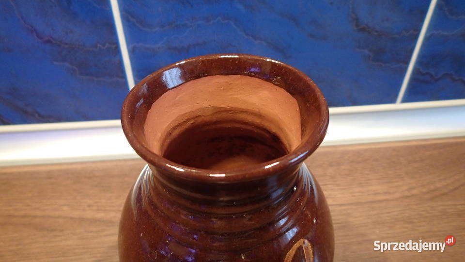 Wazon ceramiczny z czasów PRL lata 70 Sosnowiec