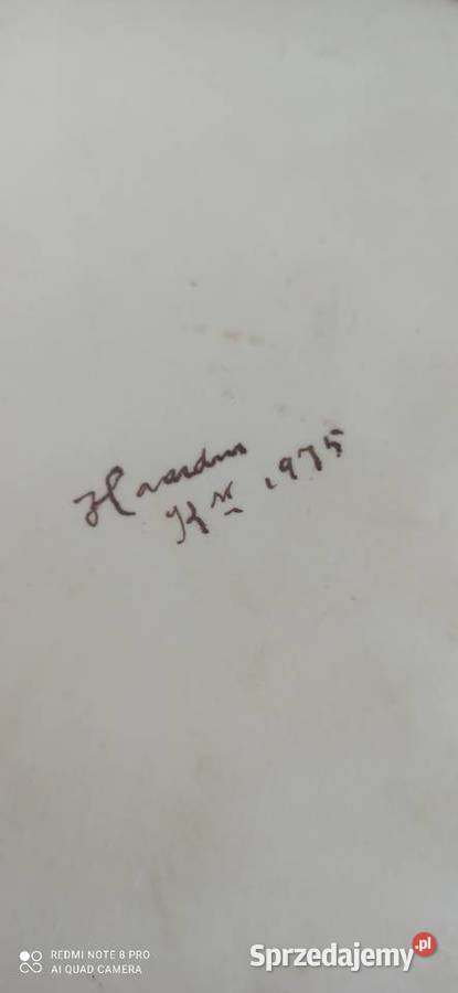 Patera porcelanowa tacka dekor ręczny liście