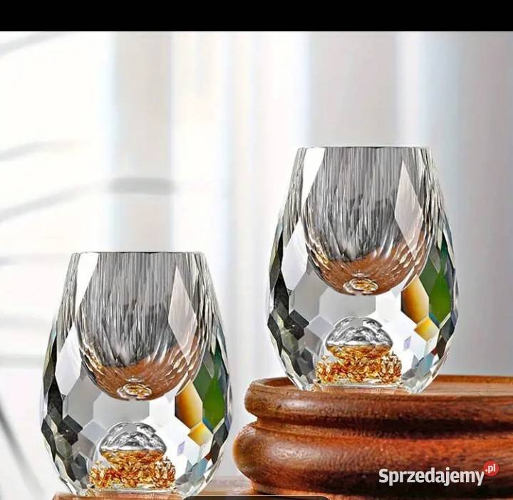 Dwa kieliszki kryształy mazowieckie Warszawa sprzedam