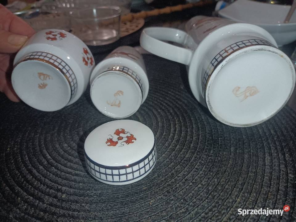 Stara japońska porcelana itpz sygnaturami Antyki Kępno
