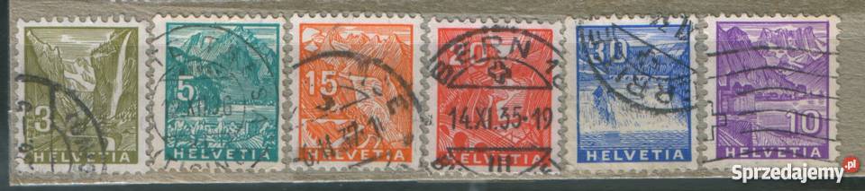 Zn Szwajcaria Mi 270 4 6 kas 1934 Gliwice