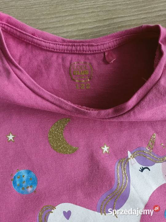 Bluzka koszulka dziewczęca na długi rękaw różowa Płock sprzedam
