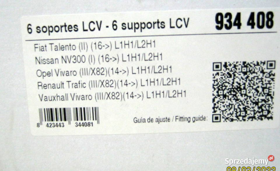 Bagażnik dachowy Opel Vivaro B 2014 19 Niski dostawcze małopolskie Kraków