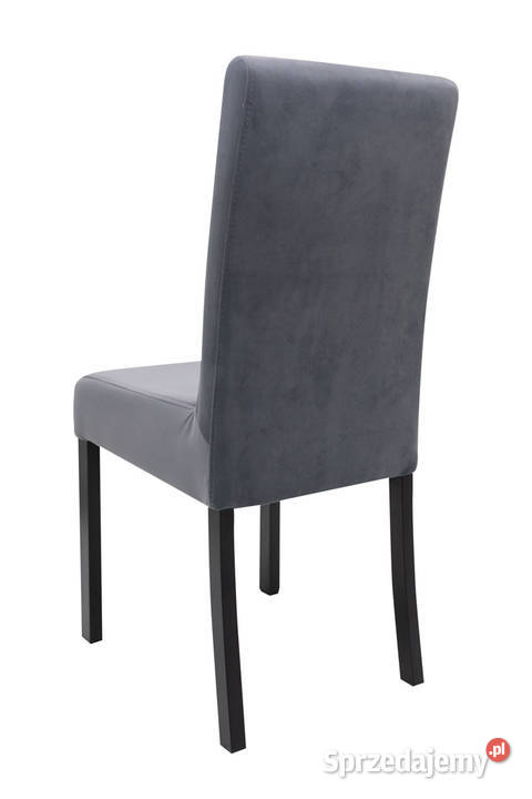 Krzesło tapicerowane szare PROSTE Dom i Ogród Tarnobrzeg