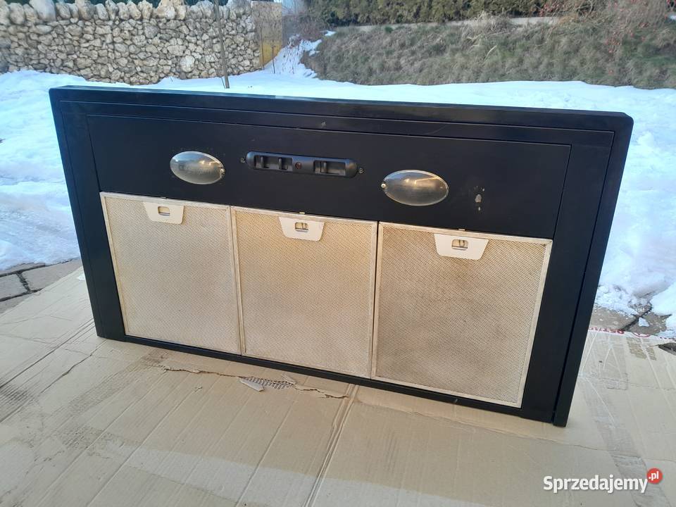 Okap Falcon 90 czarny stan idealny Kraków