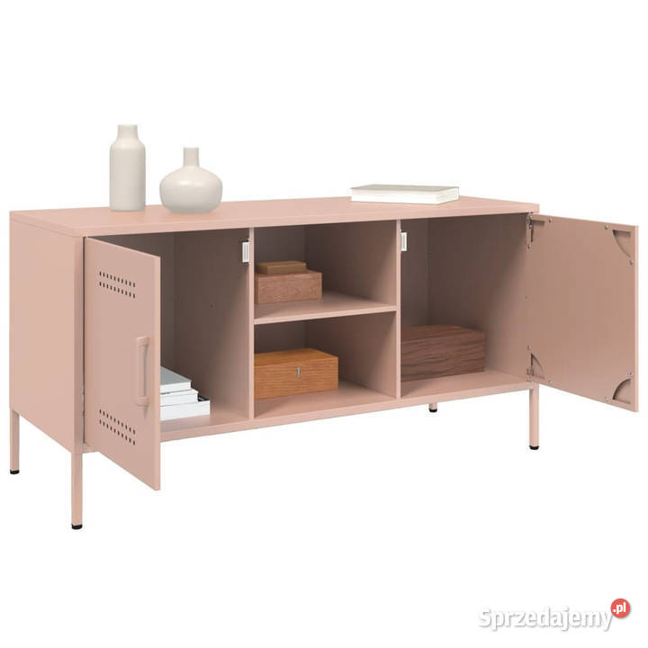 Szafka pod telewizor różowa 1005x39x505 stalowa Warszawa