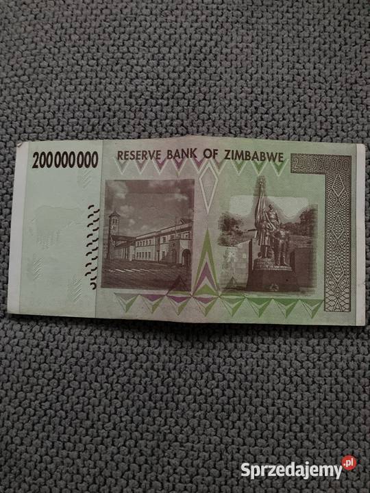 200000000 Dollars Zimbabwe Wejherowo