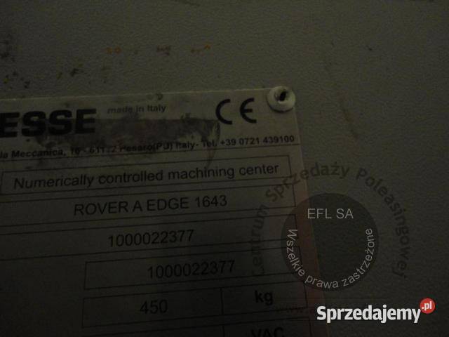Centrum obróbcze CNC BIESSE sprzedam