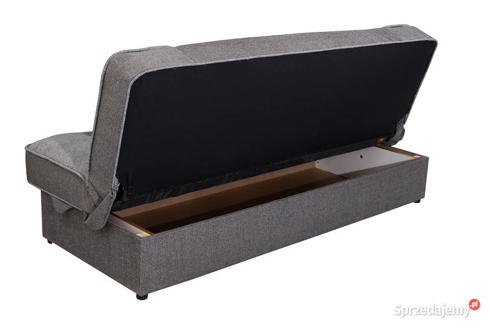 Wersalka Tapicerowana Popielata bez Boków FINKA 215cm Ropczyce