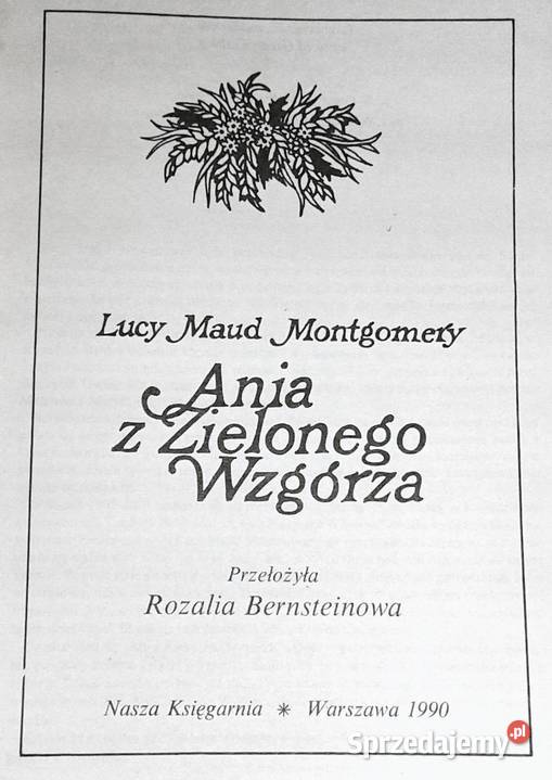 Ania z Zielonego Wzgórza Lucy Maud Montgomery Chełm