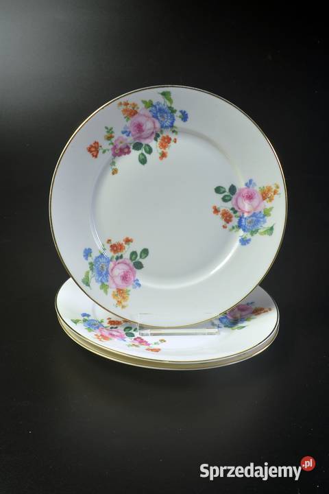 Ukwiecony Talerzyk Deserowy Krautheim Legnica