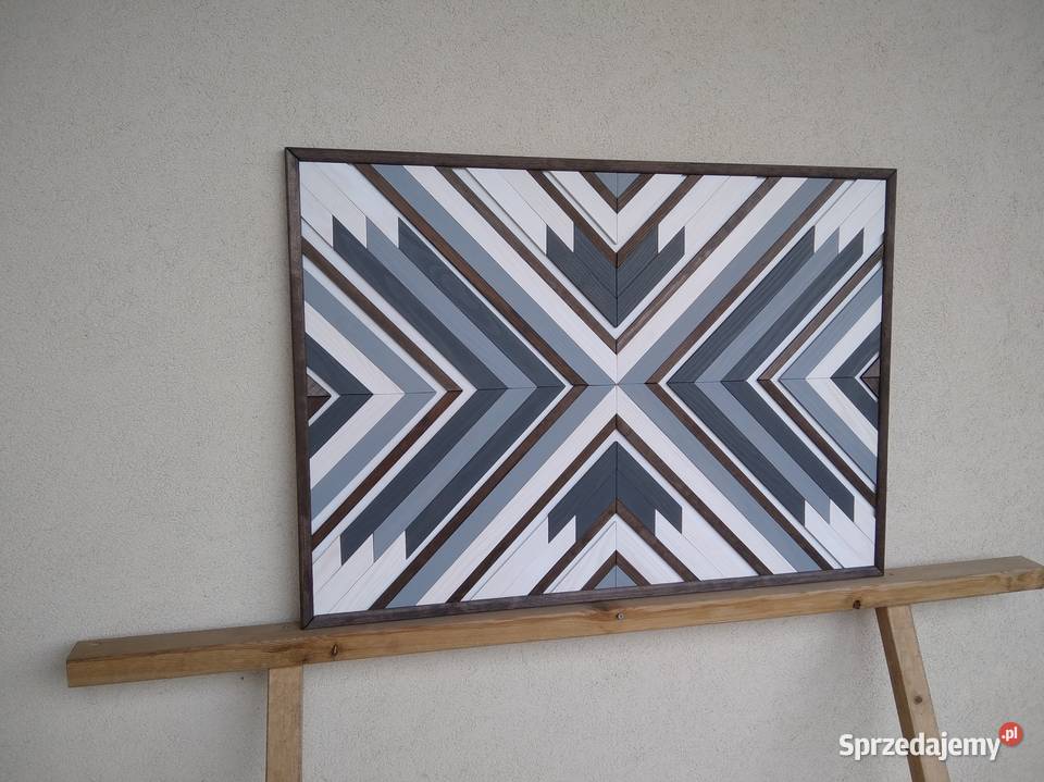 Obraz mozaika panel ścienny z drewna 64 x 90 Dekoracje i ozdoby