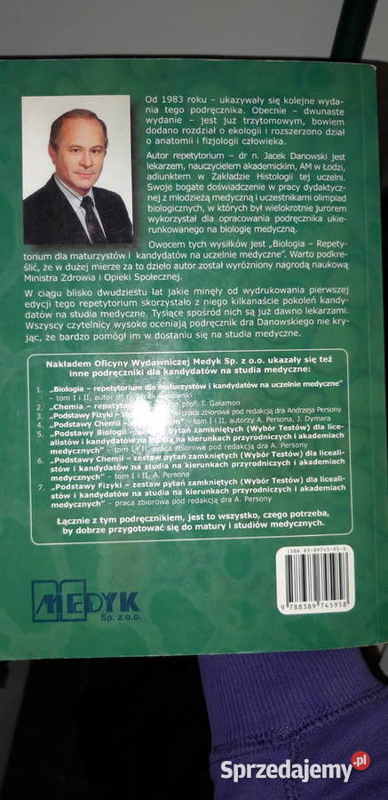biologia Danowski medycyna tom różne tomy mazowieckie Warszawa