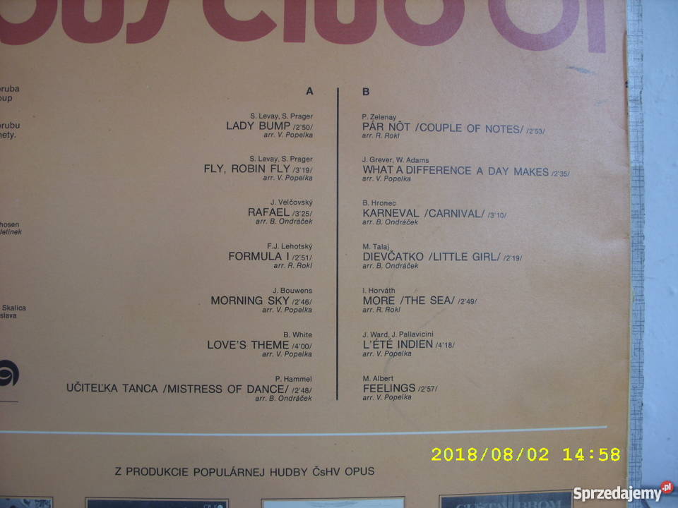 Skladanka LP OPUS CLUBLADY BUMP Czech Wołów