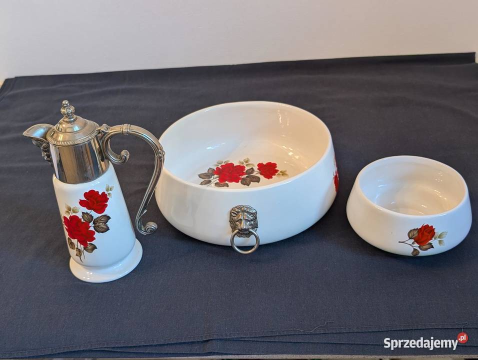 Elegancki Zestaw Ceramiki Falstaff England Róże Piła