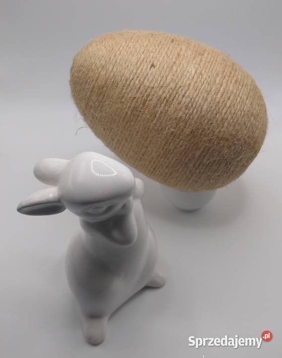 Jajko Jajo styropianowe 15 sznurek juta handmade