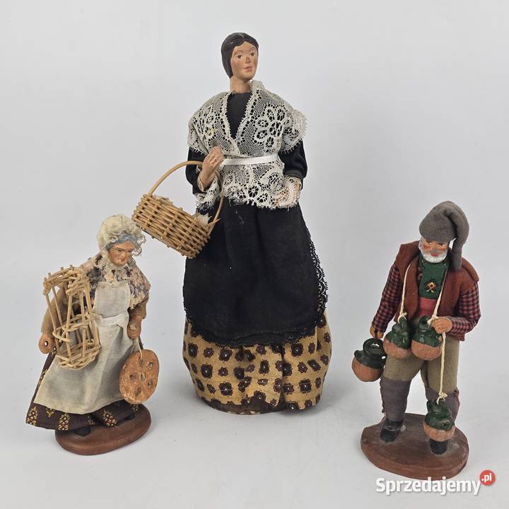Francuska figurka gliniana santon kobieta z sprzedam