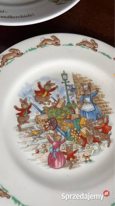 Bunnykins Talerzyk z króliczkami 1936 Royal Gdańsk