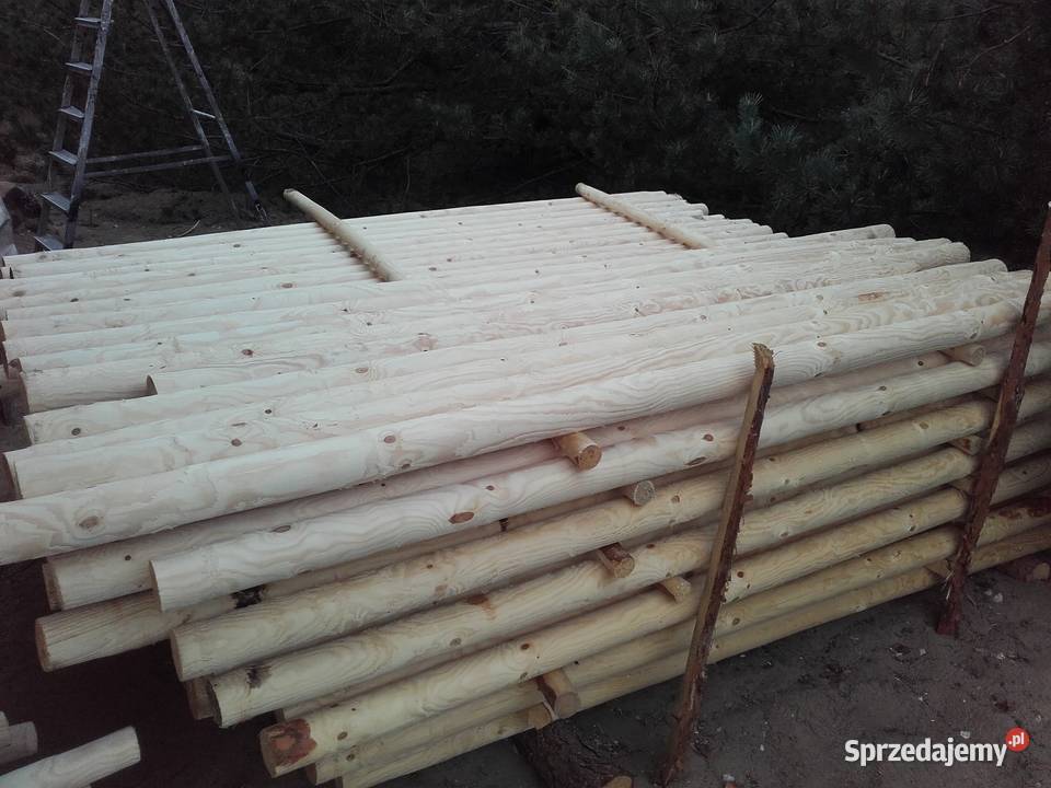 Kołki okrąglaki drewniane słupki słupy paliki Kielce sprzedam