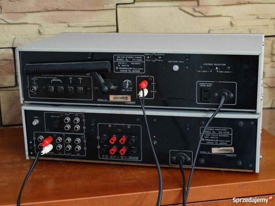 Wzmacniacz i tuner Hitachi HA4500 i FT5000 Jasło