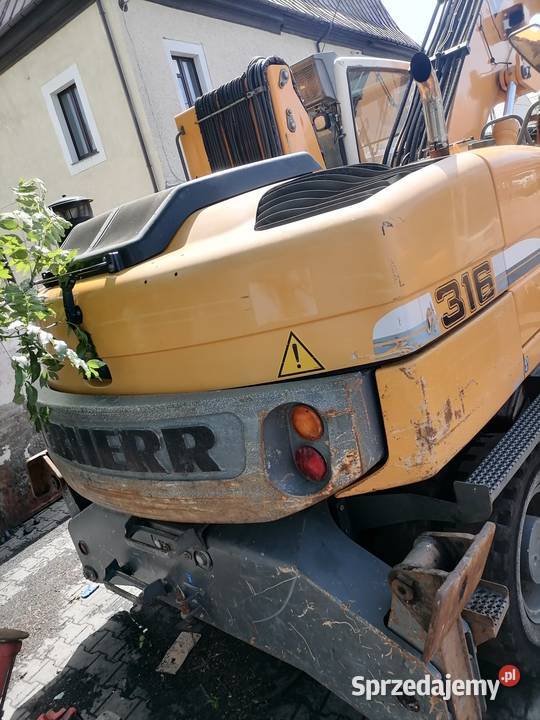 koparka liebherr 316 przeladunkowa wyburzeniowa Kamienna Góra