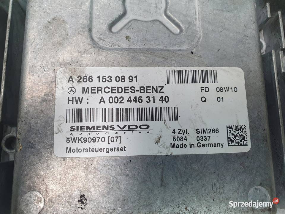 STEROWNIK SILNIKA Mercedes Benz W169 W245 15 CDI lubelskie Chełm