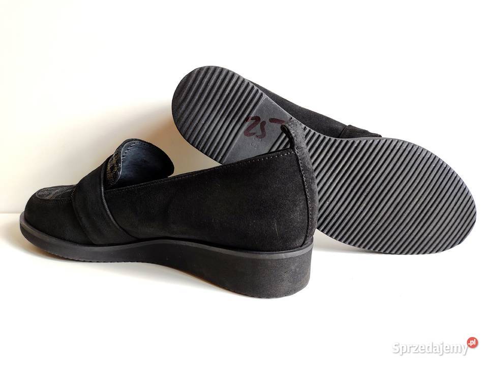 7169 RYŁKO wygodne czarne skóra 36 Kędzierzyn-Koźle sprzedam