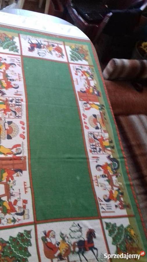 Obrus lniany na Boże Narodzenie Iława sprzedam