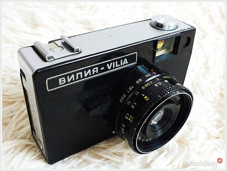 Stary aparat fotograficzny VILIA etui USSR z lat