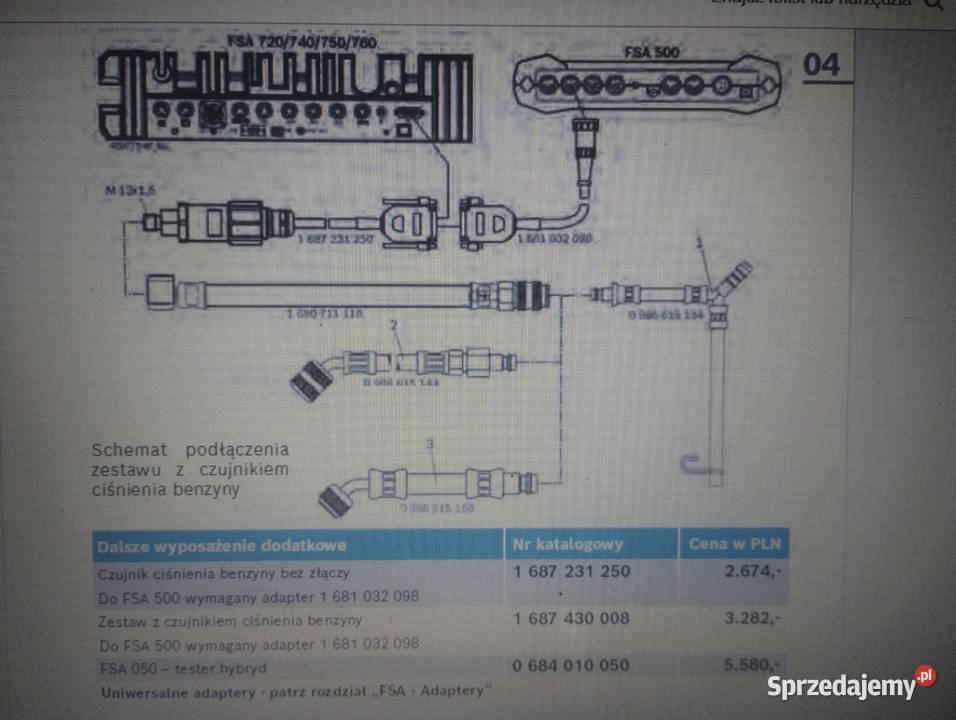 FSA 720 Diagnoskop BEZ abonamentu 0 684 013 742 Bielsko-Biała