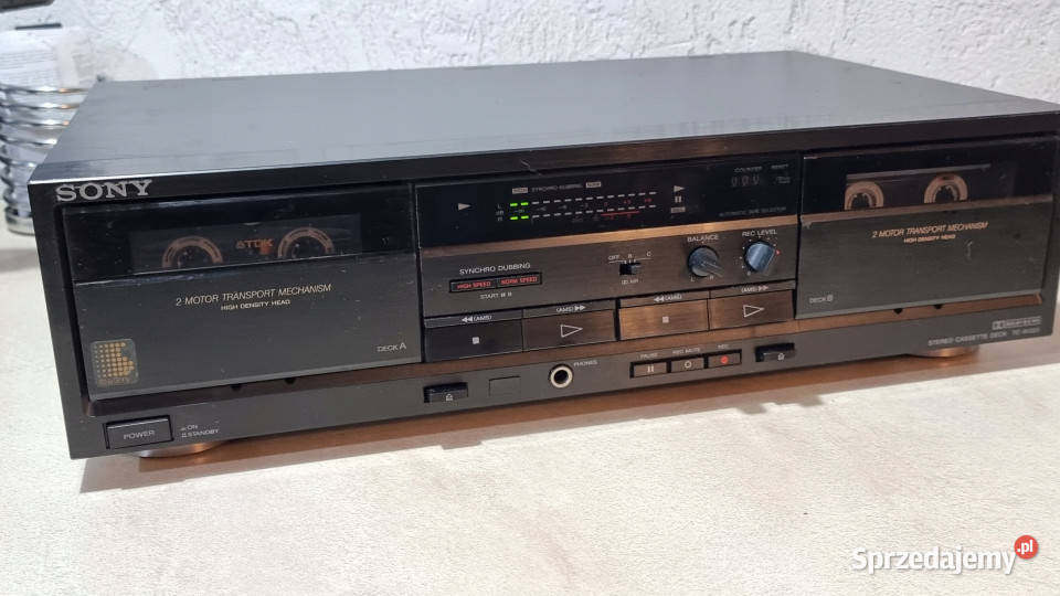Magnetofon catette deck SONY TCW320 TC W 320 wielkopolskie Międzychód