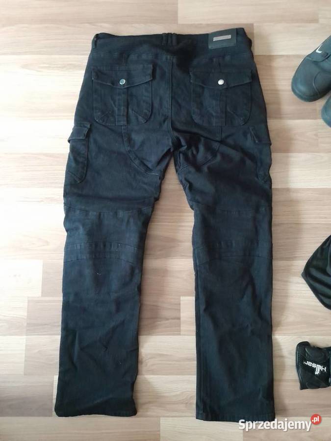 Spodnie motocyklowe męskie LXL bojówki czarne lubuskie Zielona Góra sprzedam