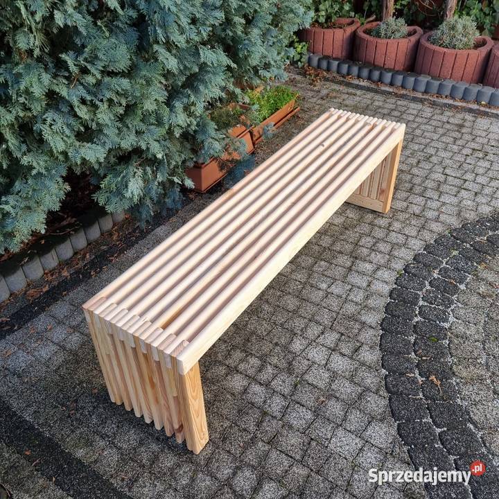Ławka lamelowa drewniana ławka ogrodowa drewno sprzedam