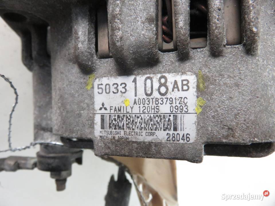 ALTERNATOR CHRYSLER PT CRUISER PT 16 5033108AB Układ elektryczny silnika sprzedam