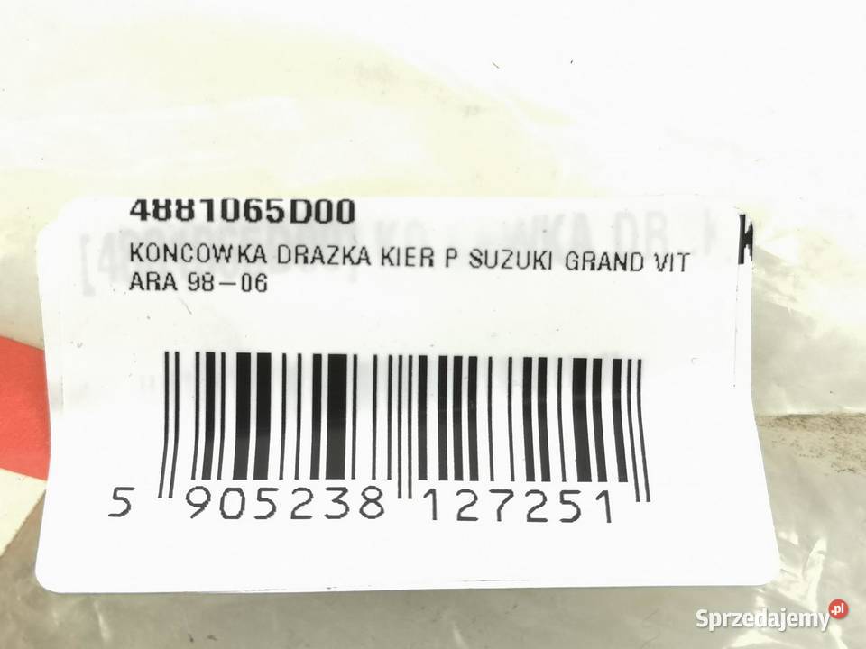 KOŃCÓWKA DRĄŻKA KIER P SUZUKI GRAND VITARA 9806