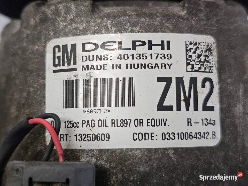 ASTRA MOKKA ZAFIRA 16 TURBO A16LET 180 sprężarka świętokrzyskie