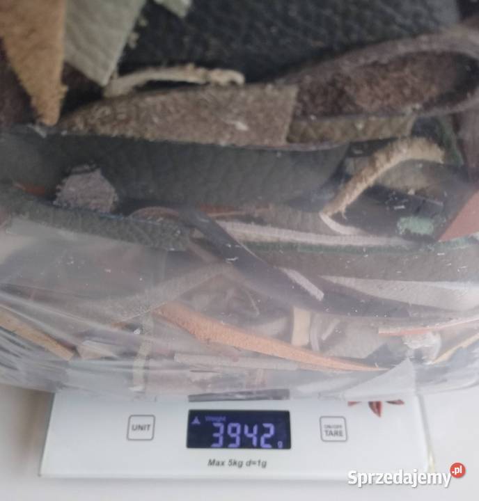 Skóra Licowa Ścinki 3942 gramy wypełnienie pomorskie Gdańsk