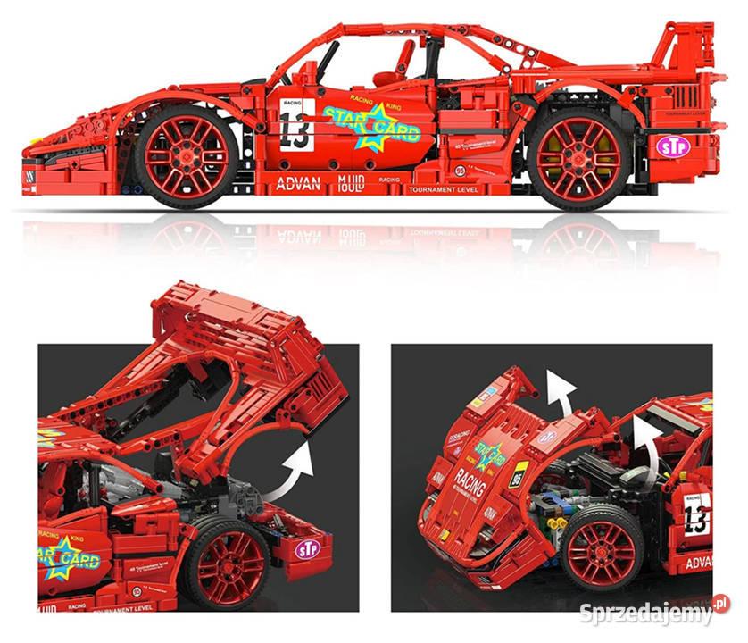 Klocki auto sportowe czerwone 2688 el 110 Warszawa sprzedam