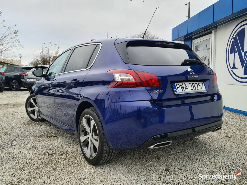 Peugeot 308 GTLine Navi 2xPDC Półskóry Full Led Wągrowiec