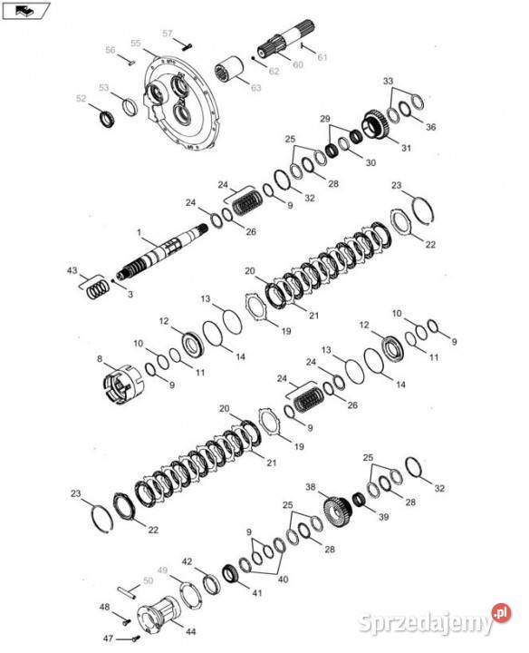 Holland T6090 T6070 Element nośny 86987595 Jastrzębniki