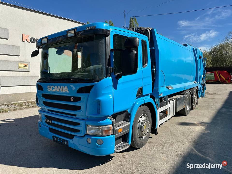 Scania P280 śmieciarka dwukomorowa JOAB 20m3 Rok produkcji 2012 Nowiny