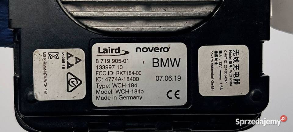 MODUŁ BMW X4 M F98 ŁADOWARKA INDUKCYJNA 8719905 kujawsko-pomorskie Lipno