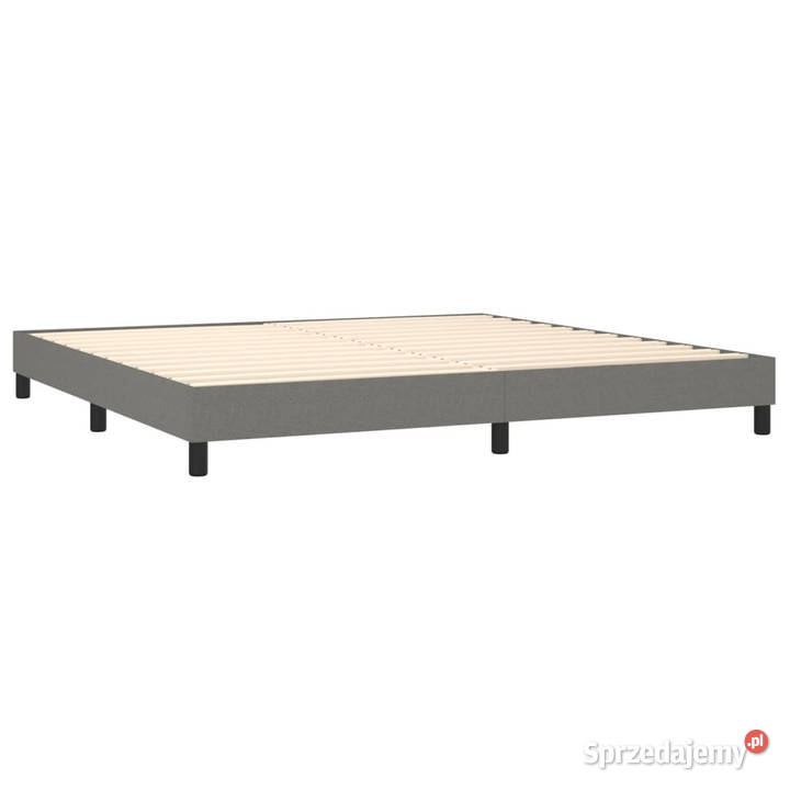 Łóżko kontynentalne z materacem ciemnoszara 88cm