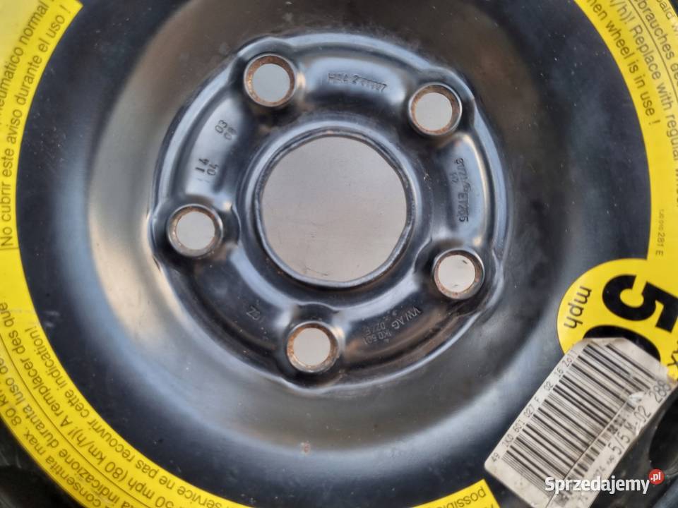 Audi Seat Vw Golf V KOŁO DOJAZDOWE dojazdówka Janów