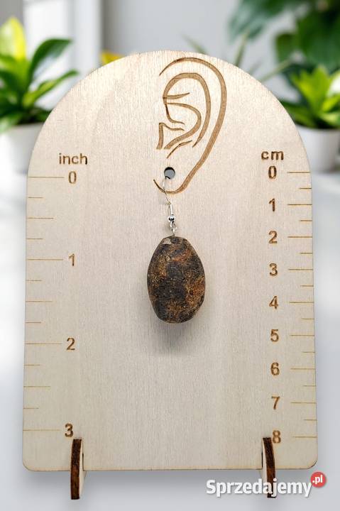 Kolczyki z BURSZTYNU bursztyn bałtycki bryłki Warszawa