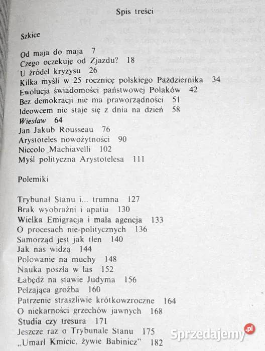 Szkice i polemiki Publikacje z lat 19811983 A