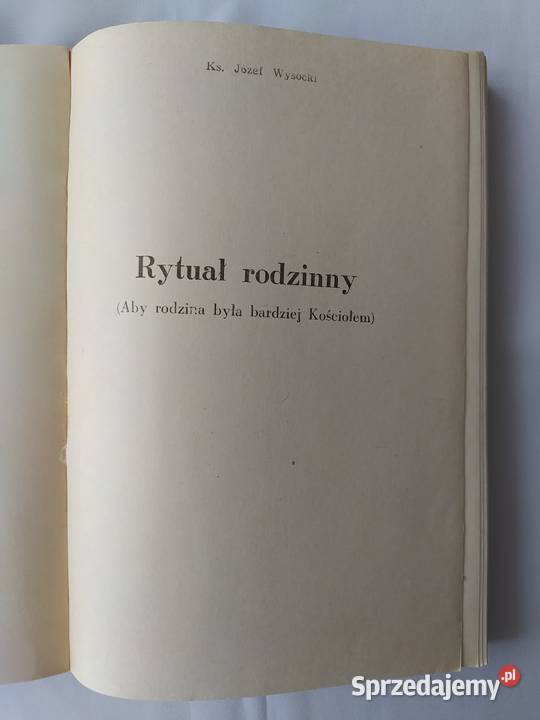 RYTUAŁ RODZINNY Józef Wysocki Hajnówka sprzedam